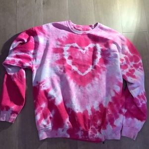 Super cute urban outfitters pink heart hoodie!